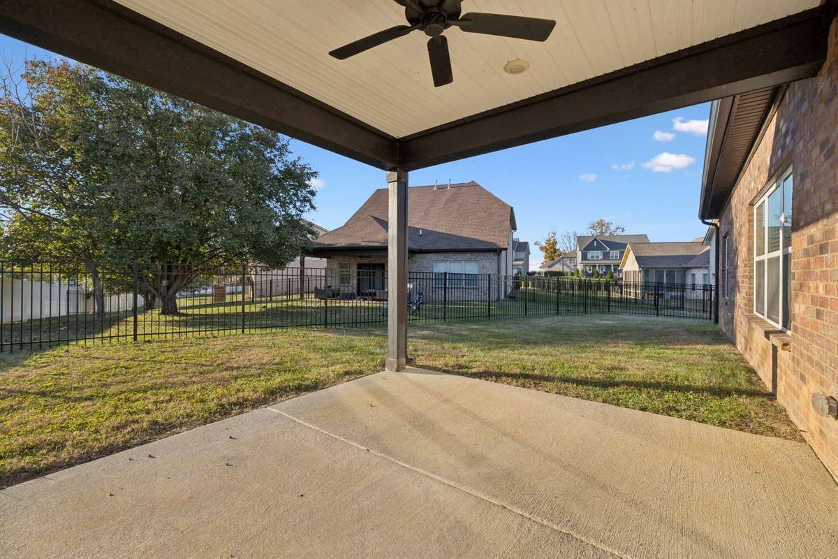Backyard Patio w/ Outdoor Fan