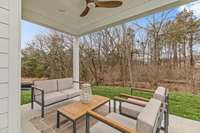 Winchester Model Covered Porch - *example of furniture*