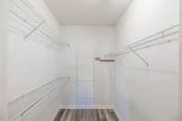 Walk-in closet for your storage needs.