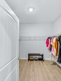 Owner’s walk in closet