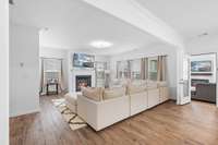 Spacious living room with multiple windows for natural light!