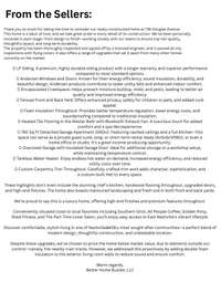 Home Features from Builder