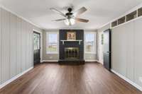 Fireplace in Primary Bedroom