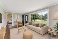 Virtual Staging of Living room