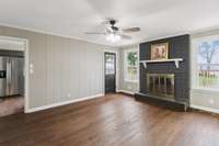 Primary Bedroom w Fireplace