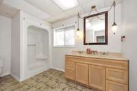Bathroom- shower, double sinks