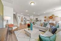 Living Room
(photo is from a furnished model home in a different state- finishes and options will vary. See sales consultant for details for actual home)