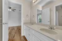 Jack & Jill Bathroom Double Sinks