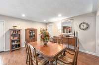 Spacious dinning area with recessed lighting.  715 Pine Ridge Rd Lexington TN 38351