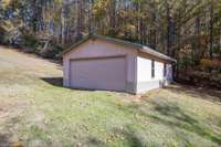 Large storage shed with possible parking opportunities.  715 Pine Ridge Rd Lexington TN 38351