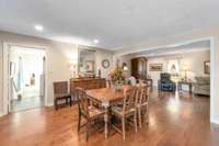 Dinning room flows seamlessly into the kitchen and living room.  715 Pine Ridge Rd Lexington TN 38351