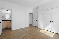 Private bath is perfect for guests