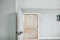 Kids love this hidden hangout/fort in bonus room (storage space).