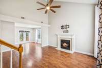 Fresh paint throughout the home.  Cozy gas fireplace in the living area.