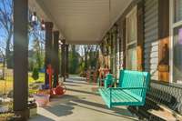 Relax on the porch swing taking in the afternoon sun.