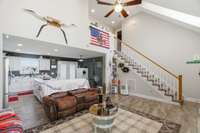 The colors in this house are warm and inviting.