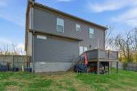 What activities can you see you and your family enjoying out back?