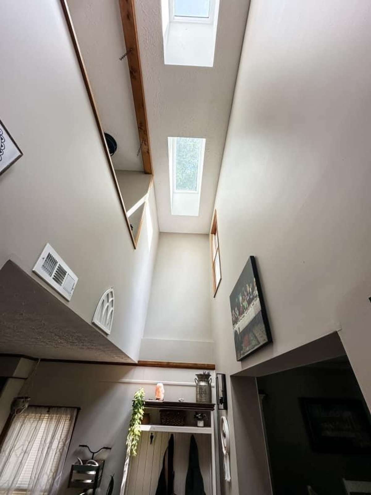 Brand New skylights for natural light in the stairway!!