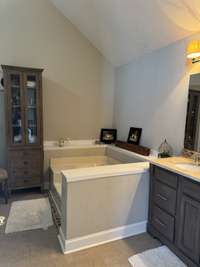 Primary bath separate tub