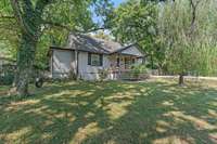 2614 Flamingo Dr sits on a decent-sized lot, with privacy from the mature trees.