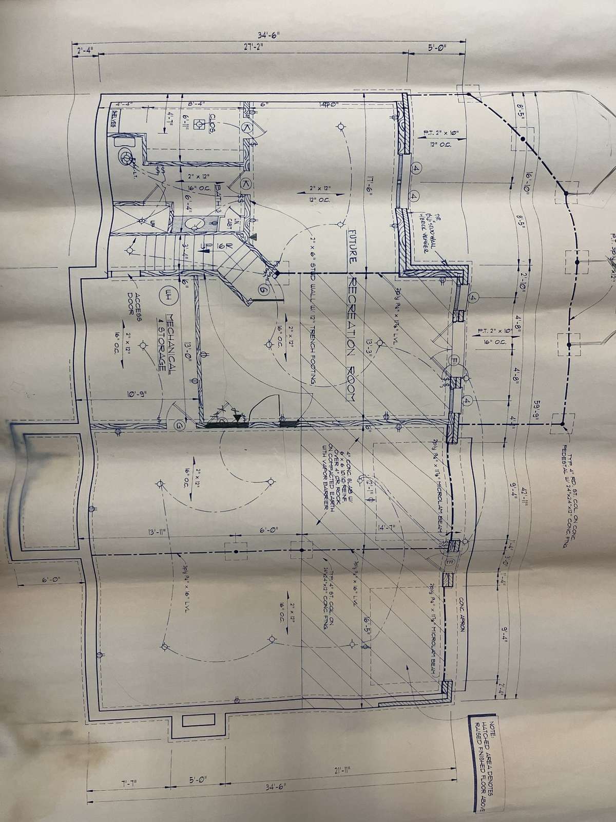 Lower level floor plan...840 sf