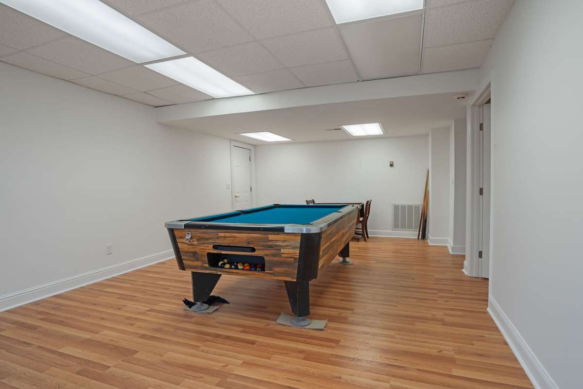 Another view of the bonus room. The door on the left takes you into the very over-sized garage.