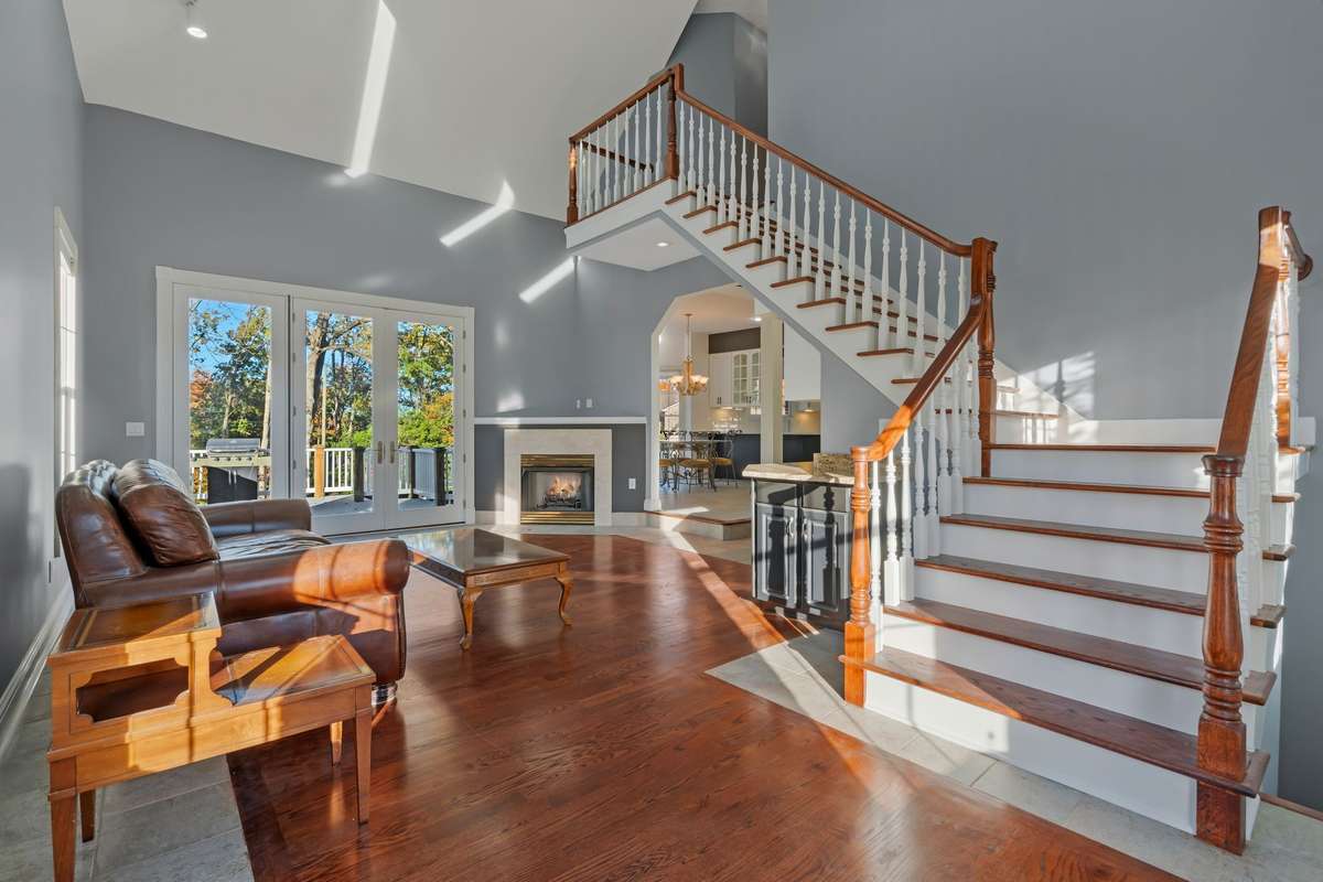 The staircase takes you to the second level where there are three bedrooms...all with renovated ensuite bathrooms.