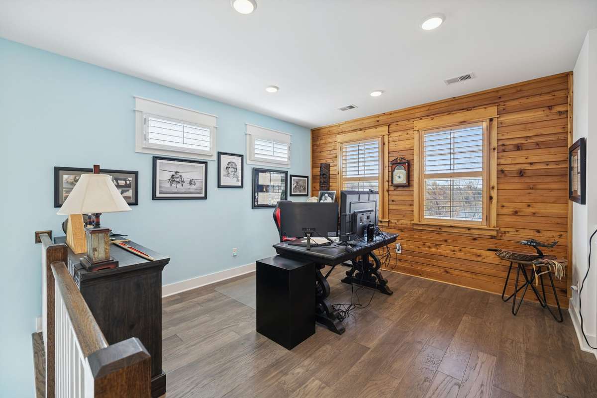 Dedicated work-from-home area with ample natural light.