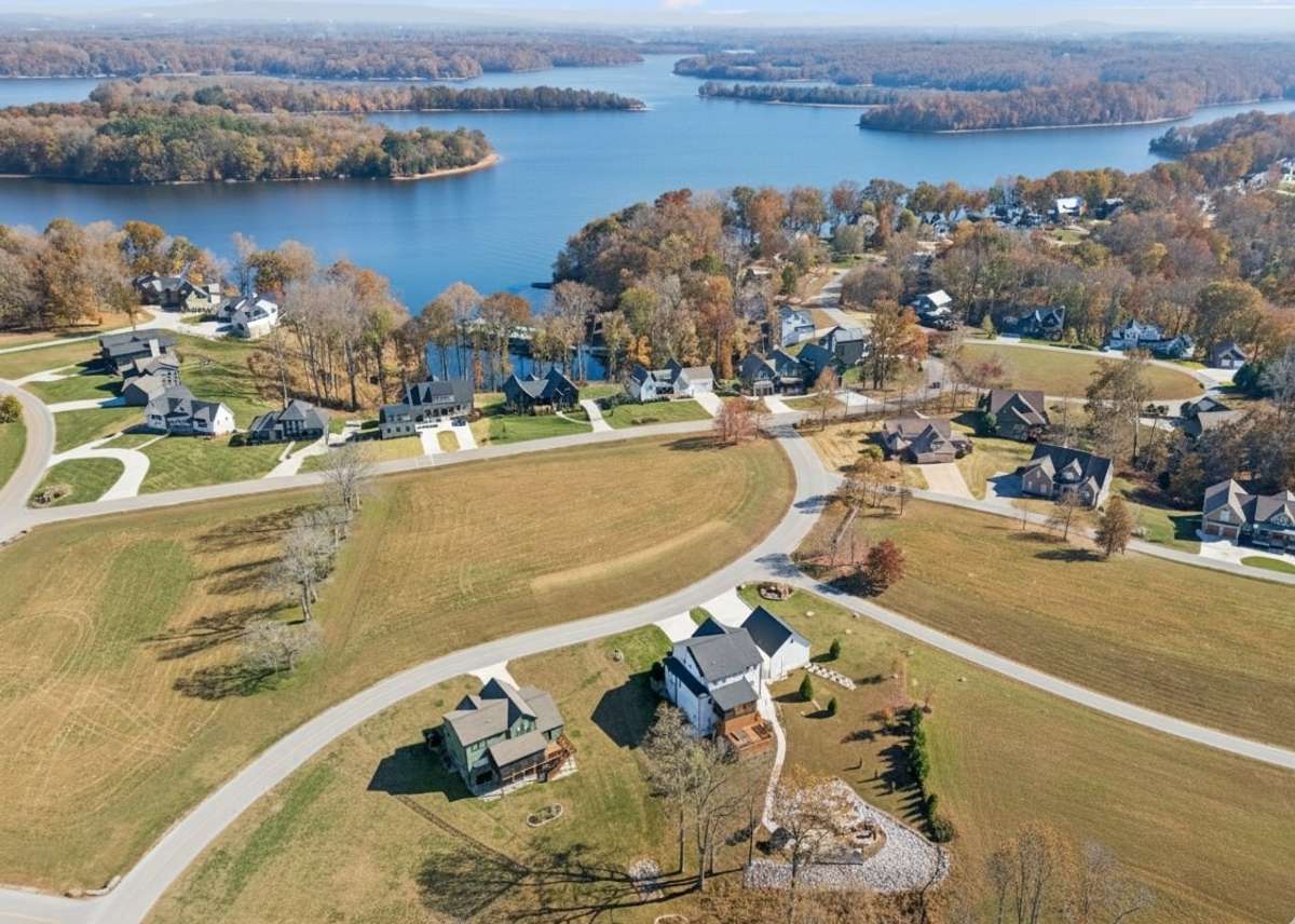 Panoramic views of the exclusive neighborhood and scenic Tims Ford Lake.