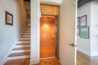 Elevator goes to all 3 floors