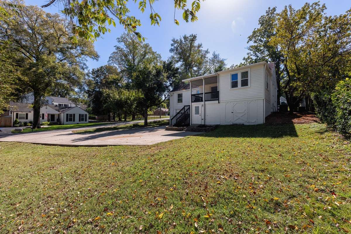 A storage room on the right side of the home that is great for keeping things out of the weather. You will get great use out of that. Add some privacy trees or a privacy fence and create the backyard space you have dreamed of!