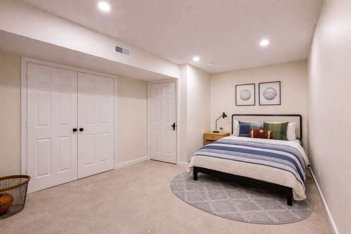 One of the secondary bedrooms. It is a good size room with a good size closet.
**Ai generated/Virtually staged photo**