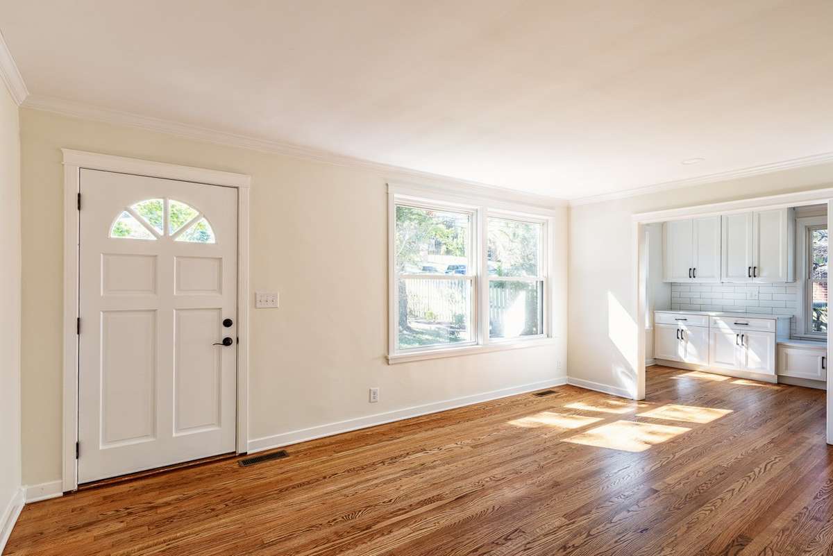 The front living space from another angle. It is a great size for entertaining as well as other possibilities.