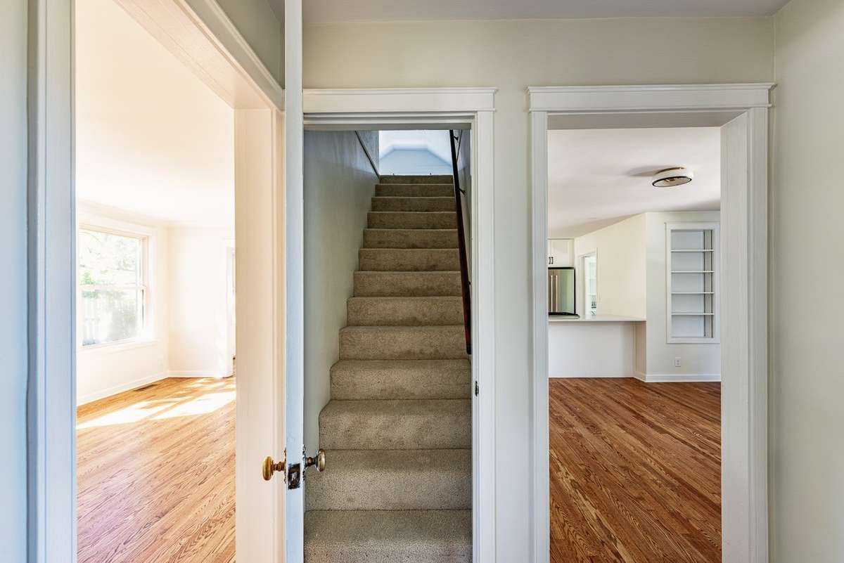 These are the stairs  leading up to a little "extra".