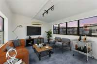 Perched above it all, this home offers unparalleled views of Downtown Nashville, cotton candy skies + the beautifully manicured grounds of Werthan Lofts!