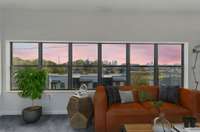 Downtown views are perfectly framed - your front row seat to the glittery skyline + firework shows