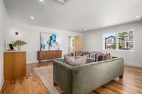Upstairs bonus room with a wet bar and an extra large storage closet doubles as fourth bedroom