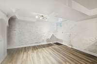Finished portion of basement, virtually de-staged