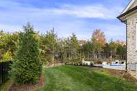 Mature landscaping adds to the privacy of this beautiful lot.
