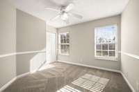 Bedroom 2.  All rooms upstairs have brand new carpet.