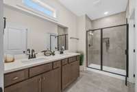 Amazing vanity in the master bathroom