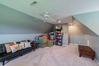 Large bonus room on the 2nd floor.  Turn this into a media , game or spare room when you have guests.  Lots of possibilities!