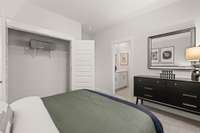 Two of the bedrooms upstairs connect via a Jack and Jill Bathroom.