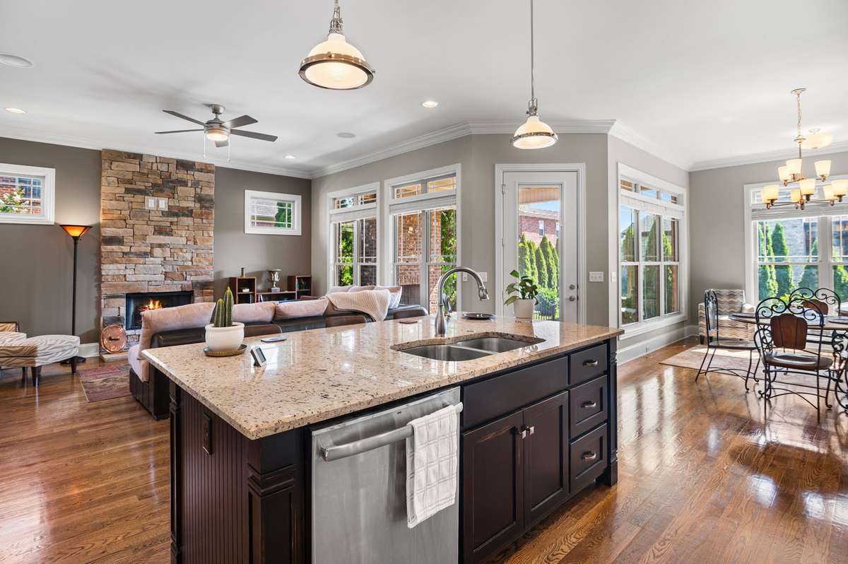 Heart of this home truly shines its magnificent kitchen & seamlessly connected gathering spaces. Designed to keep everyone together, while prepping a feast or simply mingling, this layout encourages shared moments, laughter, & unforgettable moments.