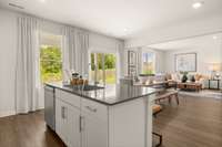 LED mounted lights and 2" window blinds throughout home!