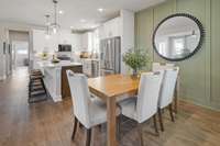 Dedicated dining space off of your kitchen & great room.