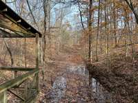 View from bridge to old pumphouse.