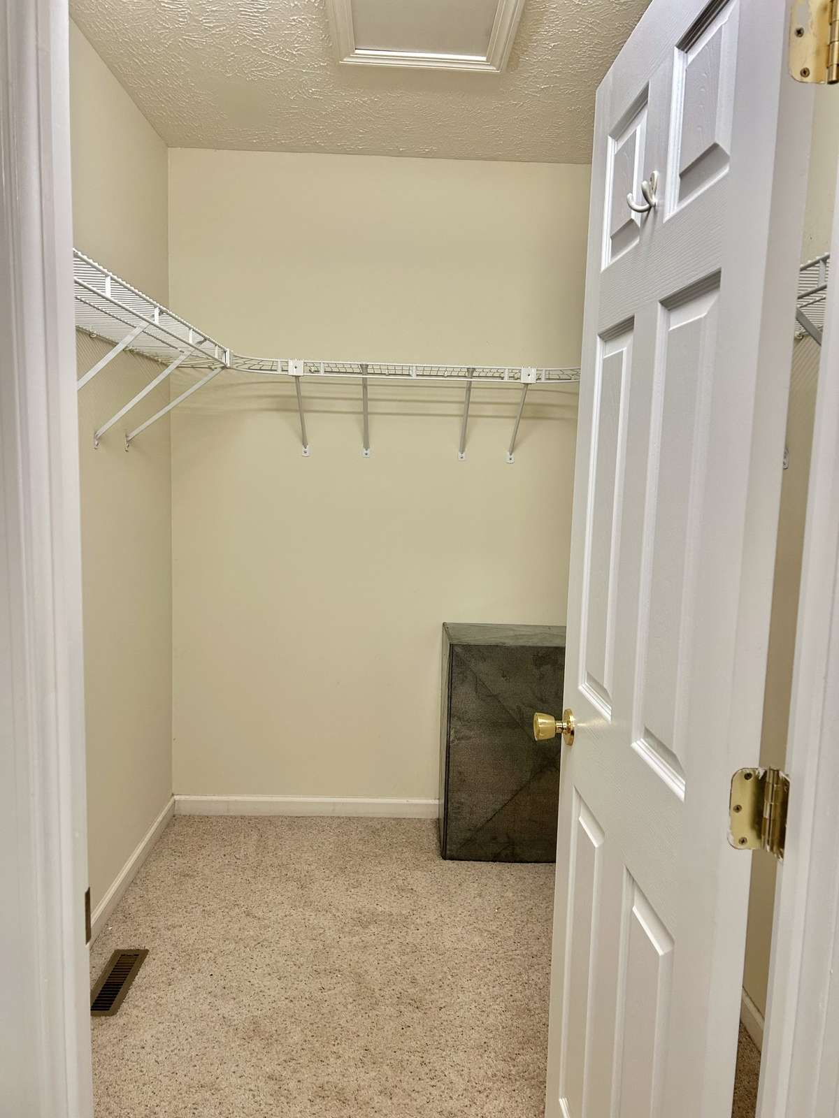 Large walk in closet just off the Primary bathroom!! This closet is 7x5 and there is a second walk in closet in the bedroom!!