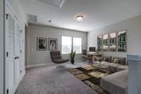 Loft space upstairs for guests!