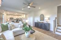 This photo is of a decorated Stanford Model Home.